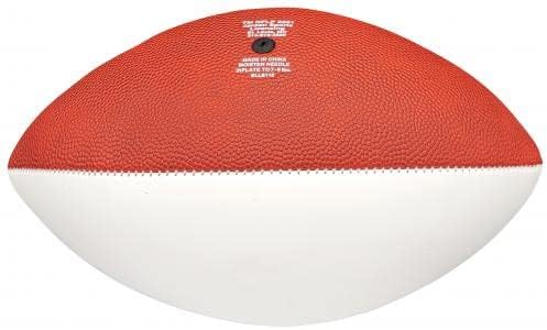 Холограма на футболни Топки с бяло лого на Seattle Seahawks с автограф на Джим Zorn #211069 - Футболни топки С автографи
