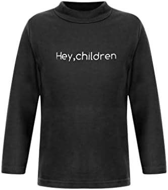 Aiihoo Деца, Момчета и Момичета Поло С дълъг Ръкав Тениска Ежедневно С Високо Воротом Минерални Върховете на