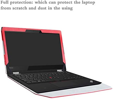 Защитен калъф Alapmk за 13,3 Lenovo ThinkPad L380 Yoga/L390 Yoga/ThinkPad L380 L390 и лаптоп Lenovo ThinkPad 13 Chromebook/ThinkPad 13 Series (внимание: не е подходящ и за други модели), червен