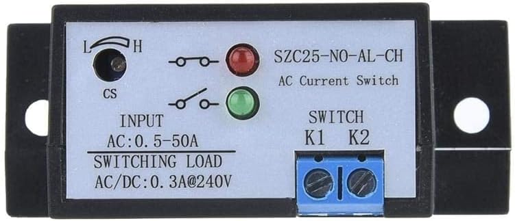 Сензор за променлив ток, AC 0,5-50A Нормално разомкнутое реле измерване на ток с автономно електрозахранване