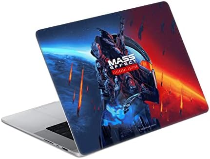 Дизайн на своята практика за главата Официално Лицензиран Логото EA Bioware Mass Effect Легендарната Графика Vinyl Стикер Стикер на кожата Калъф е Съвместим с MacBook Pro 14 A2442