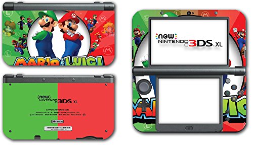 Братя Марио и Луиджи Super Hero Golf Картинг Smash видео игра Vinyl Стикер на Корицата за Новата Системна конзола Nintendo 3DS XL ЩЕ 2015