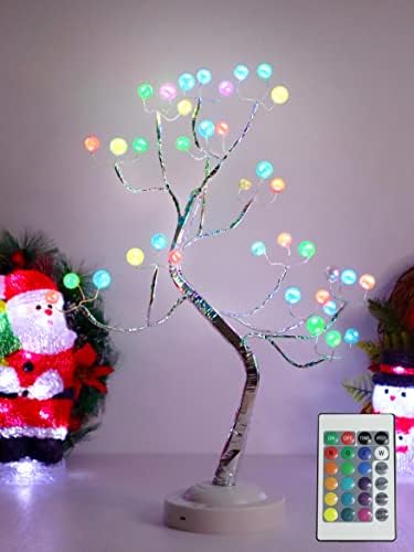 ooLALoo Led Страхотна Лампа за Промяна на цвета на Дървото, Лампа за дърво с Функция на таймера, се Захранва от USB с дистанционно управление за Украса на Коледното Сватбе?