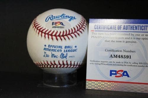 Автограф на Дейв Хендерсън (Dave Henderson) Бейзболен Автограф Auto PSA/DNA AM48591 - Бейзболни топки с автографи