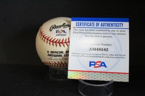 Бейзболен автограф с автограф на Брус Саттера (79 CY) Auto PSA/DNA AM48542 - Бейзболни топки с автографи