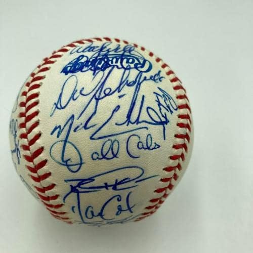 1993 Отбор на Шампионите от Световна серия Торонто Блу Джейс подписа договор с W. S. Baseball JSA COA - Бейзболни топки с автографи