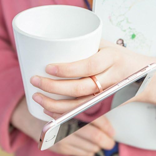 Притежателят на пръстена за мобилен телефон за задната част за закрепване на телефона и улавяне на пръста Поставка за iPhone Ring Kickstand (Комплект от 4 теми)