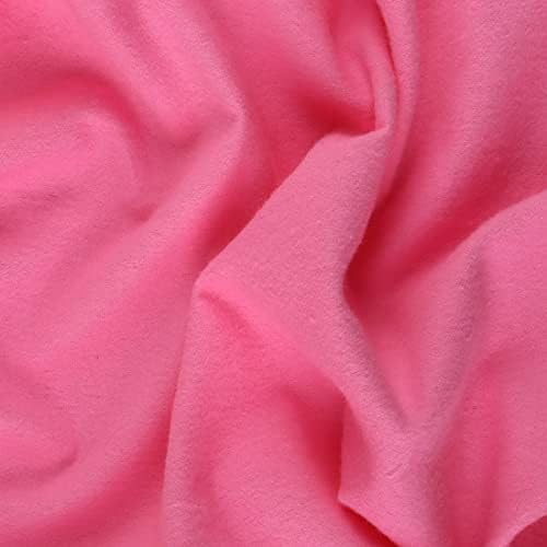 Однотонная фланелевая възглавница Mook Fabrics Snuggle, средно-розово, дължина 15 ярда