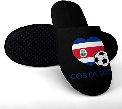 Обожавам Мъжки Памучни Чехли за футбол в Коста Рика, Спа Чехли със затворени пръсти, Леки, Удобни Домашни Чехли
