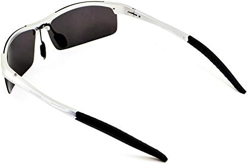 RONSOU Мъжки Слънчеви Очила Поляризирани Спортни С Защита от Uv ултра-леки Слънчеви Очила Al Mg за Мъже Риболов