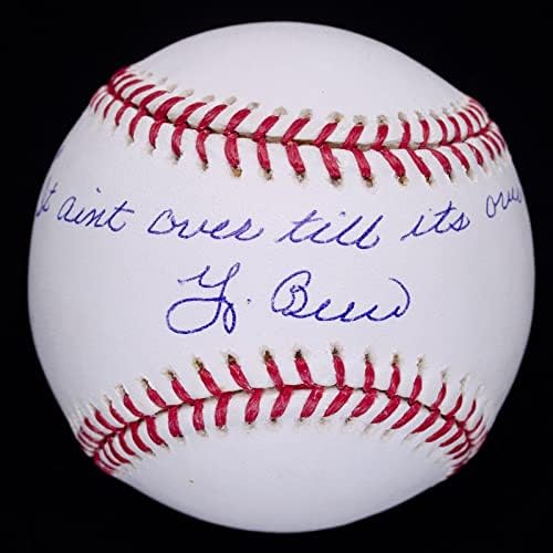 Йога Берра, Това още не е свършило, докато не свърши Подписването на OAL Baseball Steiner COA - Бейзболни топки с автографи
