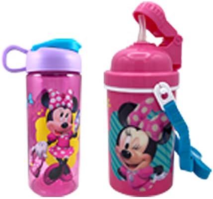 Подаръчен Комплект за вода с Каишка за Носене на Disney Minnie за деца и Момичета, с Капак и Многократно Вградена