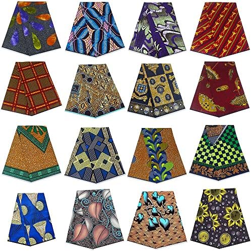 Африканска Плат в стил Парцела Анкара Африкански Восъчни Плат с Нигерийските Восъчен Принтом Африкански Восъчни Плат за Пэчворка 6 ярда -Ankara Fabric