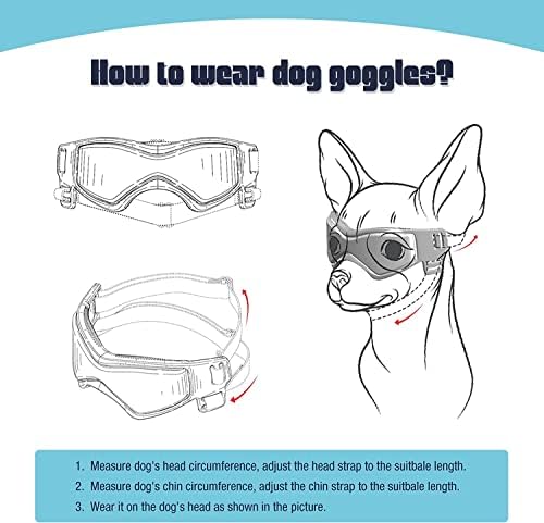Слънчеви очила за кучета PETLESO за малки Кучета с Каска, Комплект Слънчеви очила за кучета от 2 предмети и