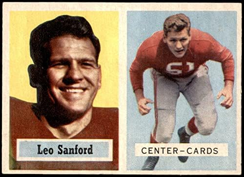 1957 Topps # 74 Лео Санфорд Чикаго Кардиналс-FB (Футболна карта) EX/MT Кардиналс-FB Луизиана Тек