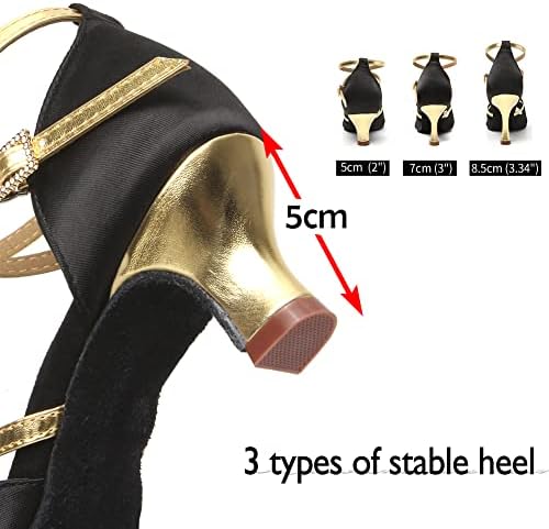 HIPPOSEUS/Дамски Обувки За Латино Танци балната зала, Обувки за Салса занимания с Отворени пръсти, Обувки На