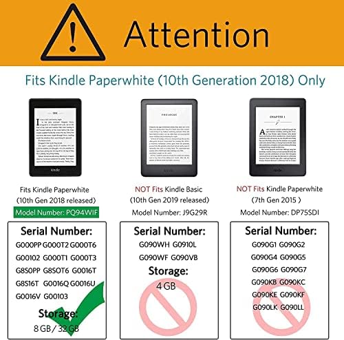 за 6-инчов Kindle Paperwhite (10-то поколение, випуск 2018 г.) - с каишка на китката и стилус (образец № PQ94WIF)