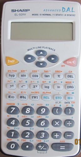 Научен калкулатор Sharp EL-531WB-BL Полупрозрачен Син цвят