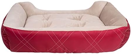 Правоъгълна легло за домашни любимци Long Rich All Season, Бордо, 25x21 инча (опаковка по 1 парче)