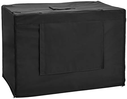 Дишаща калъф на Basics за Метална кутия за кучета, 42 Инча, Черен