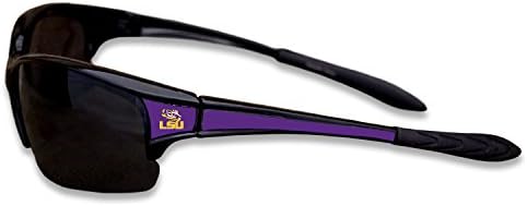 Слънчеви очила FTH LSU Тайгърс Черно на цвят в луксозен спортен стил с логото на ъглите