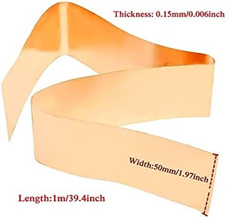 Латунная плоча Медна ламарина, метал, Месинг метален лист Cu Фолио табела е чудесно за архитектурни приложения Метална медна плоча 0.15mmx50mmx1m 0.15mmx50mmx1m