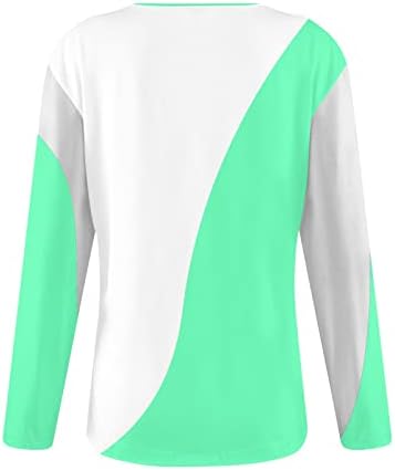 NOKMOPO Блузи големи размери, дамска мода, всекидневни темперамент, блузи с V-образно деколте и геометрични