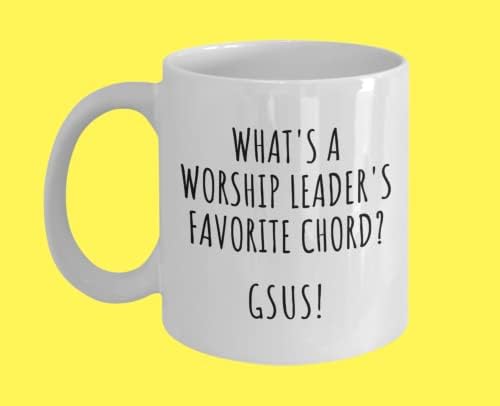 Какъв любим Акорд Лидер на Поклонение? О, Боже мой! Забавна Хумористичен Кафеена Чаша като Подарък на Лидера