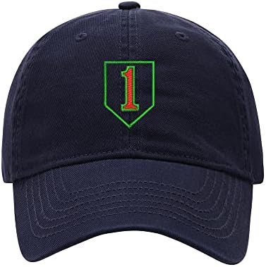 Бейзболна шапка за мъже армия на 1-ви пехотен бродирани измиване памук Бейзболни шапки татко шапка