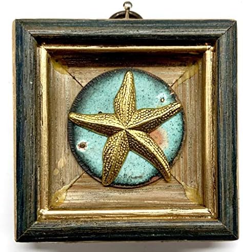 Музейни Пчелите - Рисувана рамка с морската звезда в Тюркоазено Брошки - 3