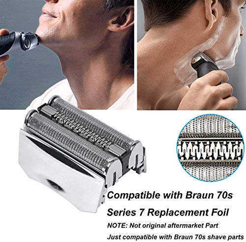 Дек глава за рязане на фолио, за да бръснач 70S Подходящ за Braun Pulsonic 70S Series 7 799cc 760cc Сребрист