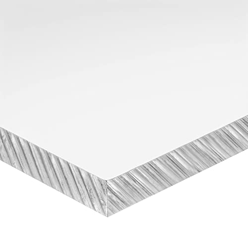 Лист поликарбонат пластмасова, Прозрачна, дебелина 1,250 инча х 24 см в ширина х 24 инча дължина