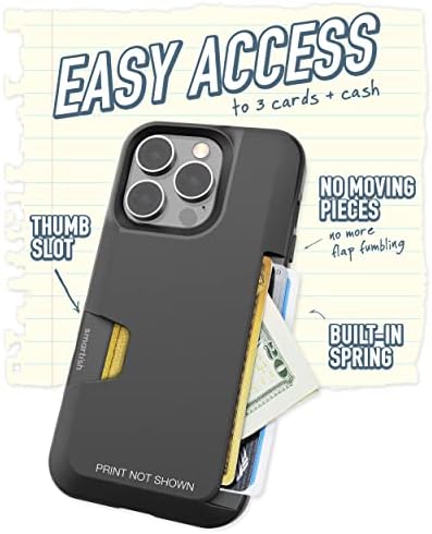 Луксозен калъф-портфейл за iPhone 14 Pro - Wallet Slayer Vol. 1 [Тънък + защитен], притежател на кредитна карта - Тайното меню