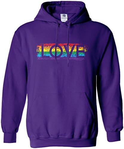 Hoody с качулка Threadrock Women ' s Gay Pride Love Rainbow