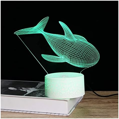 LAMPPE 3D Иллюзионная Лампа LED нощна светлина с Кит, Чай, осветителни Тела, Играчки за домашни Животни, което
