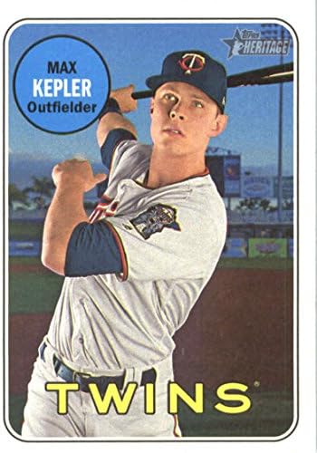 2018 Бейзболна картичка Topps Heritage 73 Max Kepler Minnesota Twins