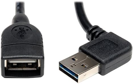 Универсален заден високоскоростен удължител Трип Lite USB 2.0 (заден ъгъл на наклон на дясно / ляво от A до