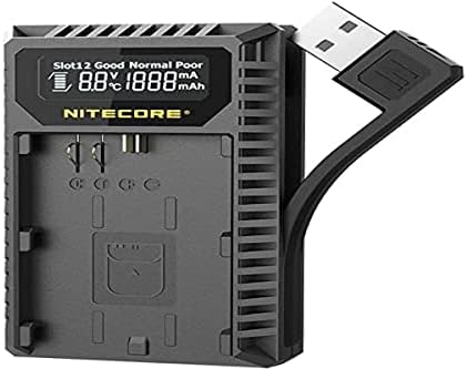Цифров USB-зарядно устройство NITECORE UCN3 е Съвместимо с батерии Canon LP-E6N за фотоапарати Canon EOS 6D