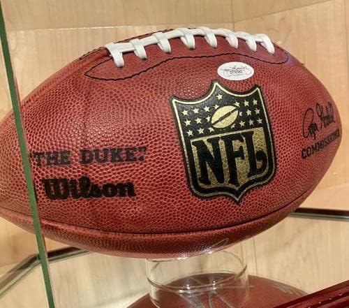 Грег Дженингс 421 TD Подписа Официални футболни топки Wilson NFL Football Game Пакърс SB XLV JSA С автограф