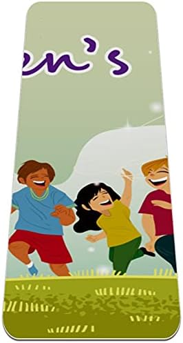 Siebzeh Happy Children ' s Day-Дебела подложка за йога премиум-клас, в екологично Чист Гумена подложка за здраве