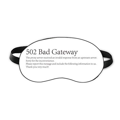 Програмист 502 Bad Gateway Sleep Eye Shield Мека Нощна Превръзка На Очите Със Сенчести покритие