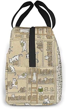 Коледна чанта за обяд с Котка под формата на Книга за Деня на Благодарността, За Жени, Момичета, Деца, Изолирано