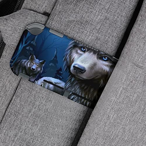 Етикети Wolf Moon Стикер на Защитен Филм Персонални Стикер с Пълна Обвивка, която е Съвместима с Nintendo Switch
