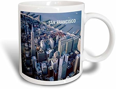 Керамична чаша 3dRose mug_58569_1 Финансовия район на Сан Франциско, 11 грама, Многоцветен