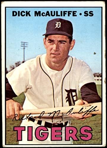 1967 Topps 170 Дик Mcauliffe Детройт Тайгърс (Бейзболна картичка) ЧЕСТНО тигри