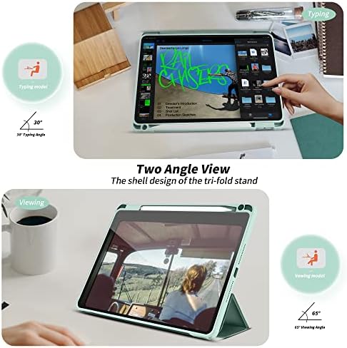 Калъф Aoub за iPad Pro 11 4-то поколение 2022 / 3-то поколение 2021 / 2-ро поколение 2020 с държач за Моливи,