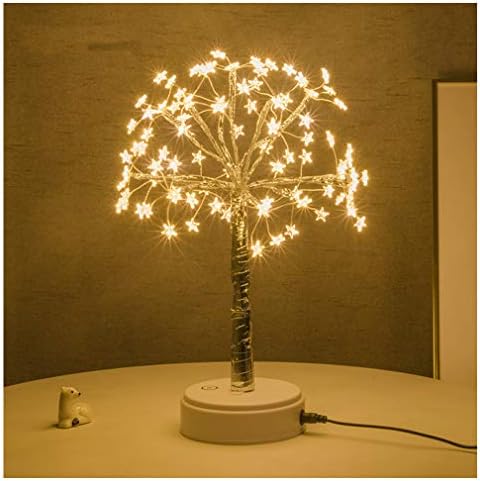 Lxcom Lighting led лампа във формата на звезда, Трептящи Дърво, Настолен Сензорен ключ, лампа в стил Бонсай,