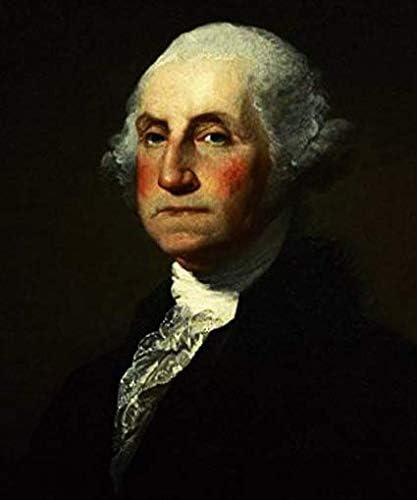 Портрет На Джордж Вашингтон, Бащата-Основател На Америка 3-Инчов Стикер За Лаптоп Термоаппликация