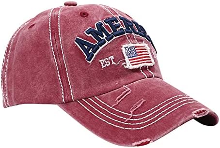 Американски Флаг Шапка на шофьор на камион, Регулируема Спортна бейзболна шапка с Флага на САЩ в Ретро Стил,