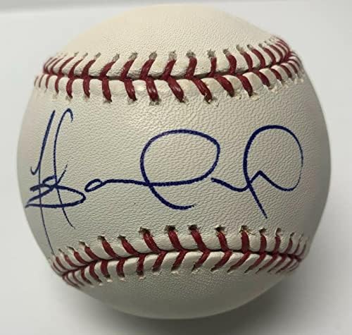 Фреди Сандовал подписа Договор с Висша Лига на MLB Бейзбол PSA W40043 - Бейзболни топки С Автографи